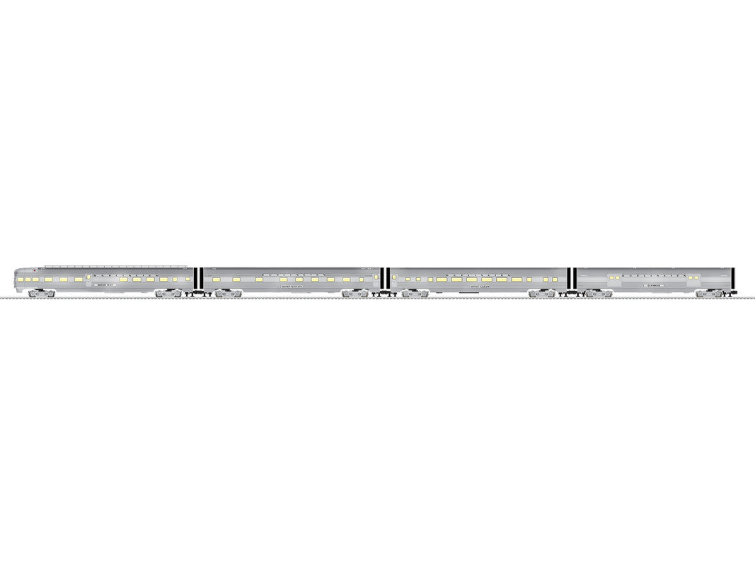 Lionel 2427680 O Chicago Burlington & Quincy 21" Passenger Car (Set of 4) MT/Box