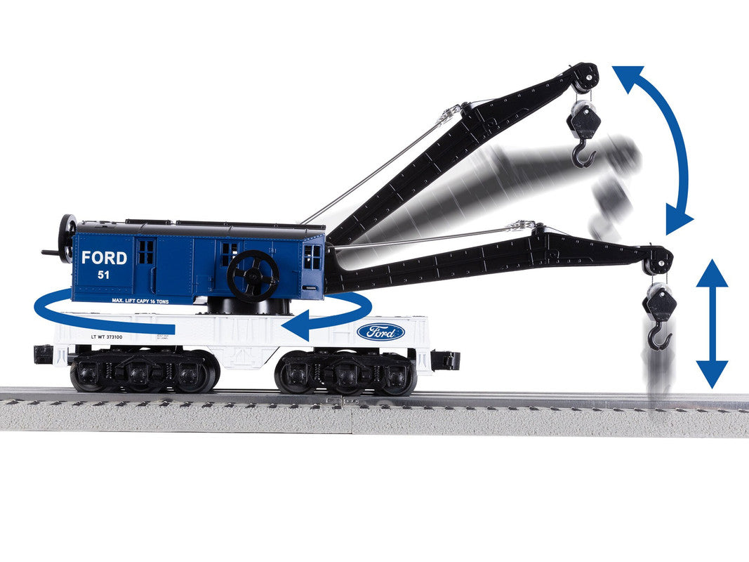 Lionel 2428200 O Ford Crane Car