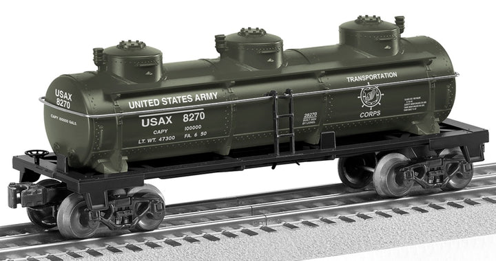 Lionel 2428270 O US Army Tank Car #8270
