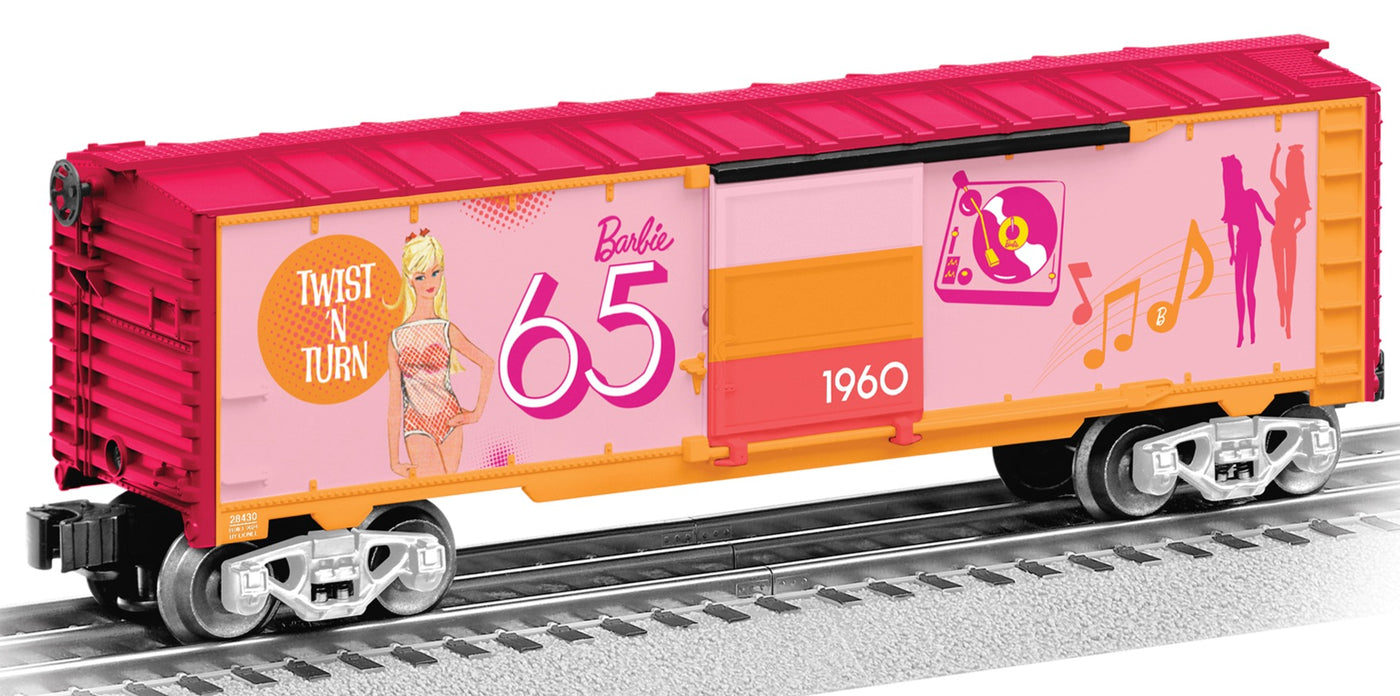 Lionel 2428430 O Barbie 65th Anniversary 1960's Boxcar