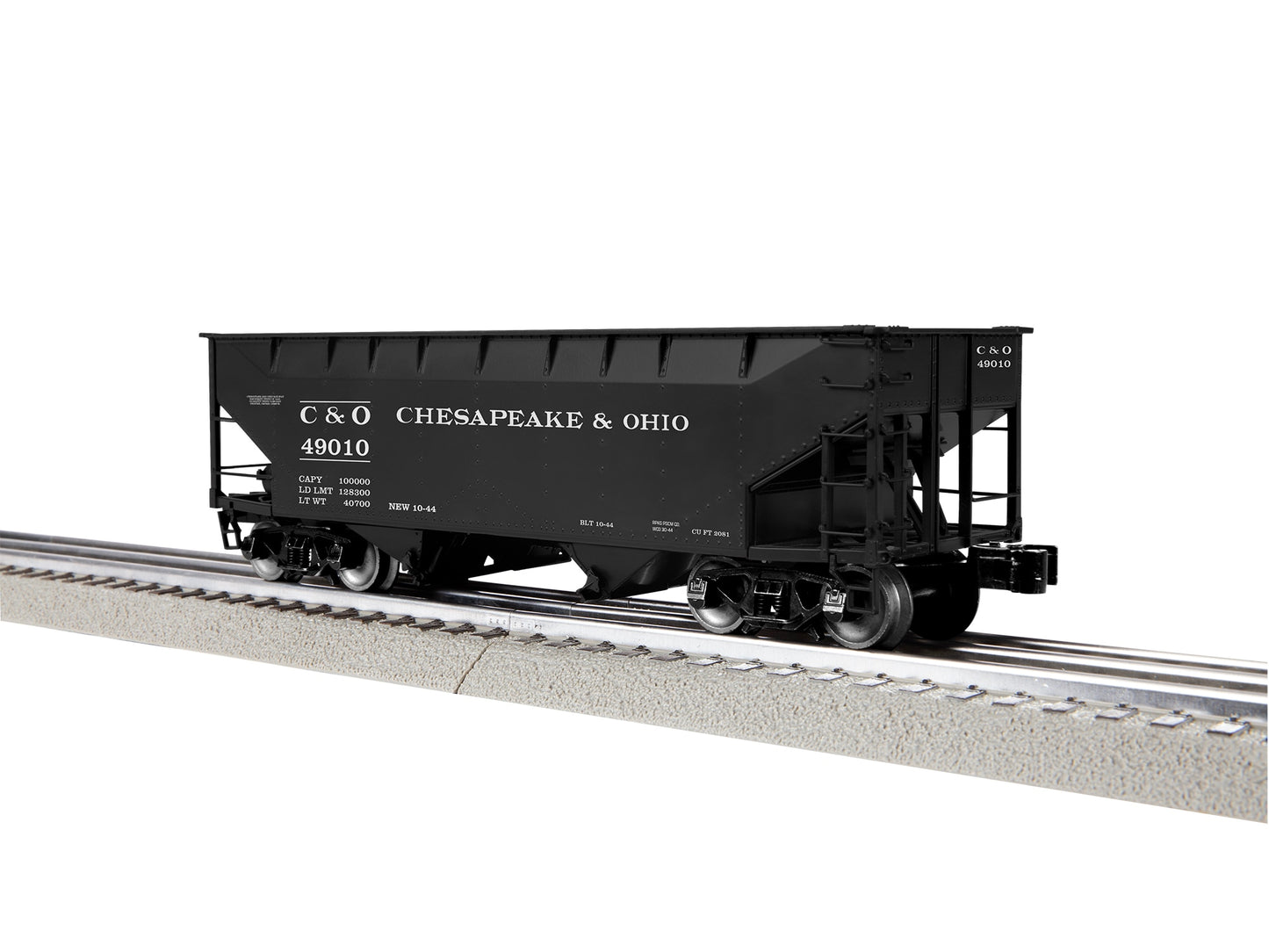 Lionel 2442300 O Chesapeake & Ohio 2-Bay AAR Hopper #1 (Pack of 3)