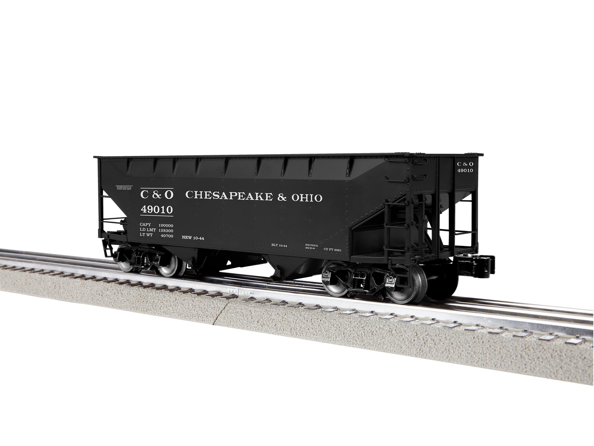 Lionel 2442300 O Chesapeake & Ohio 2-Bay AAR Hopper #1 (Pack of 3)