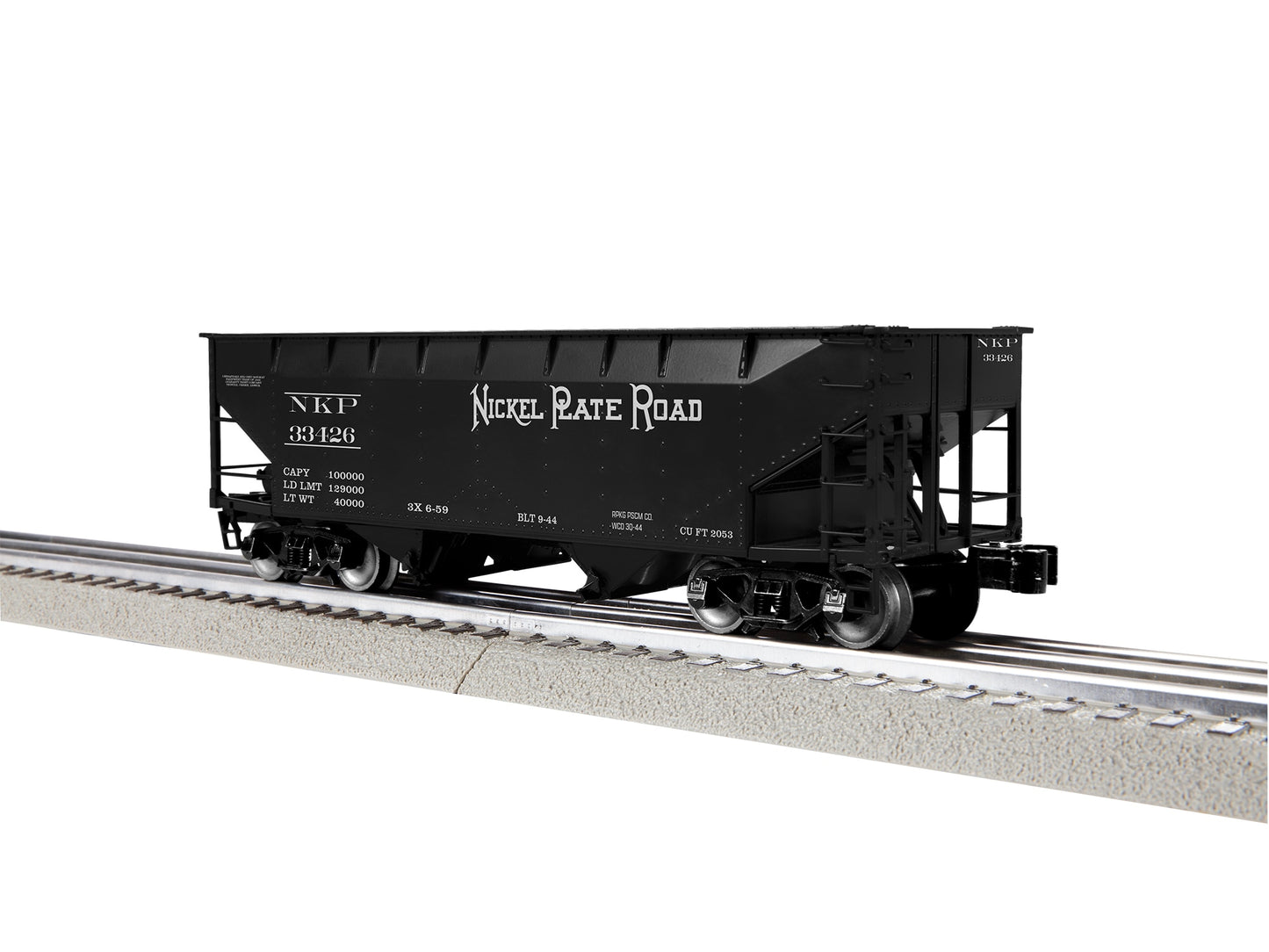 Lionel 2442325 O Nickel Plate Road 2-Bay AAR Hopper #2 (Set of 3)