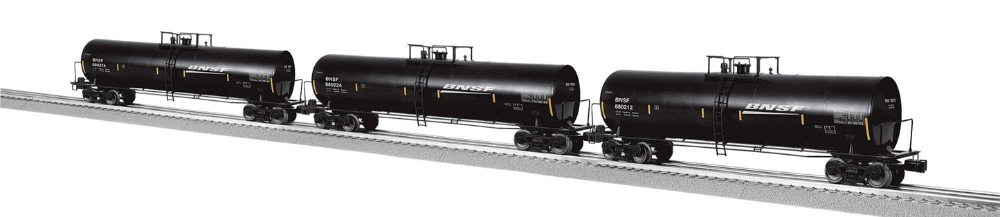 Lionel 2442350 O Burlington Northern Santa Fe 50' Tank Car (Set of 3)