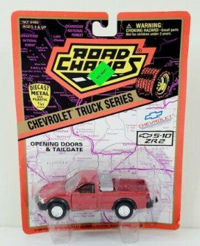 Road Champs 6480 1:43 Die Cast Chevrolet Truck Series Red w/Toolbox S-10 ZR2