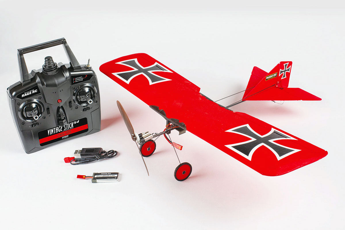Rage R/C A1119 Vintage Stick X4 Micro RTF Airplane