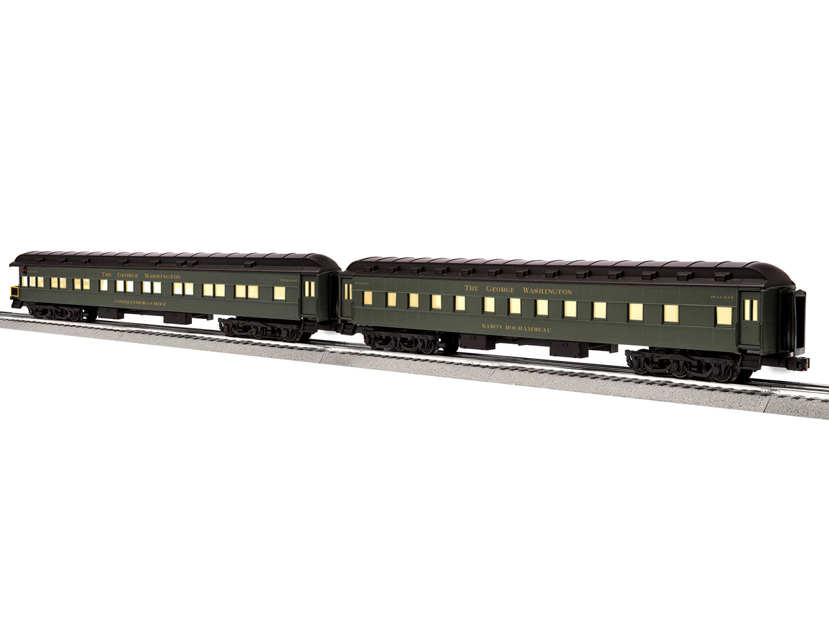 Lionel 2427030 O George Washington 18" Passenger Car C (Pack of 2)