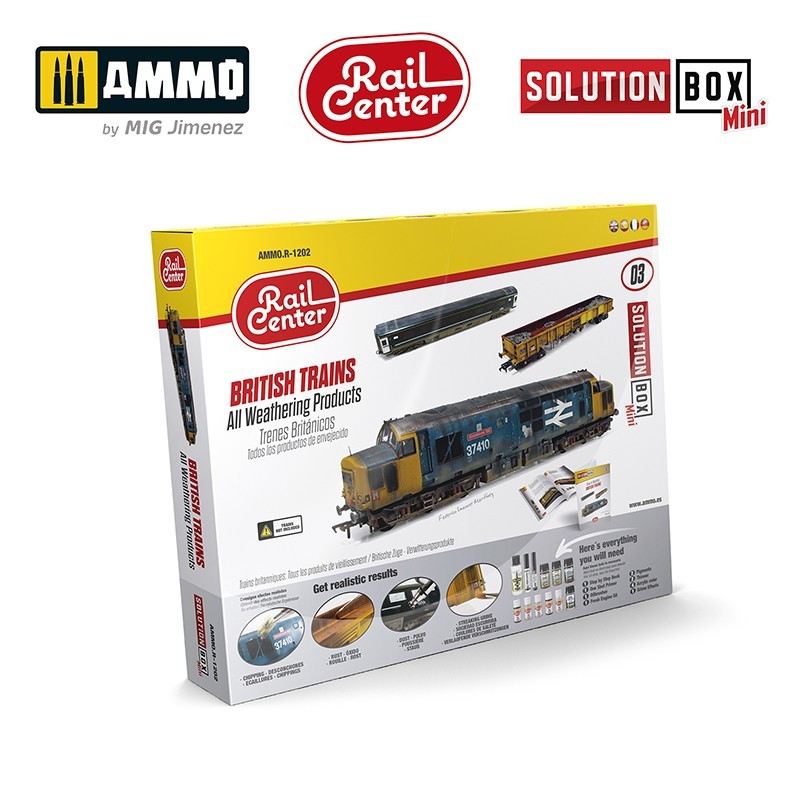 Mig Jimenez R-1202 Solution Box Mini 03 British Trains All Weathering Products