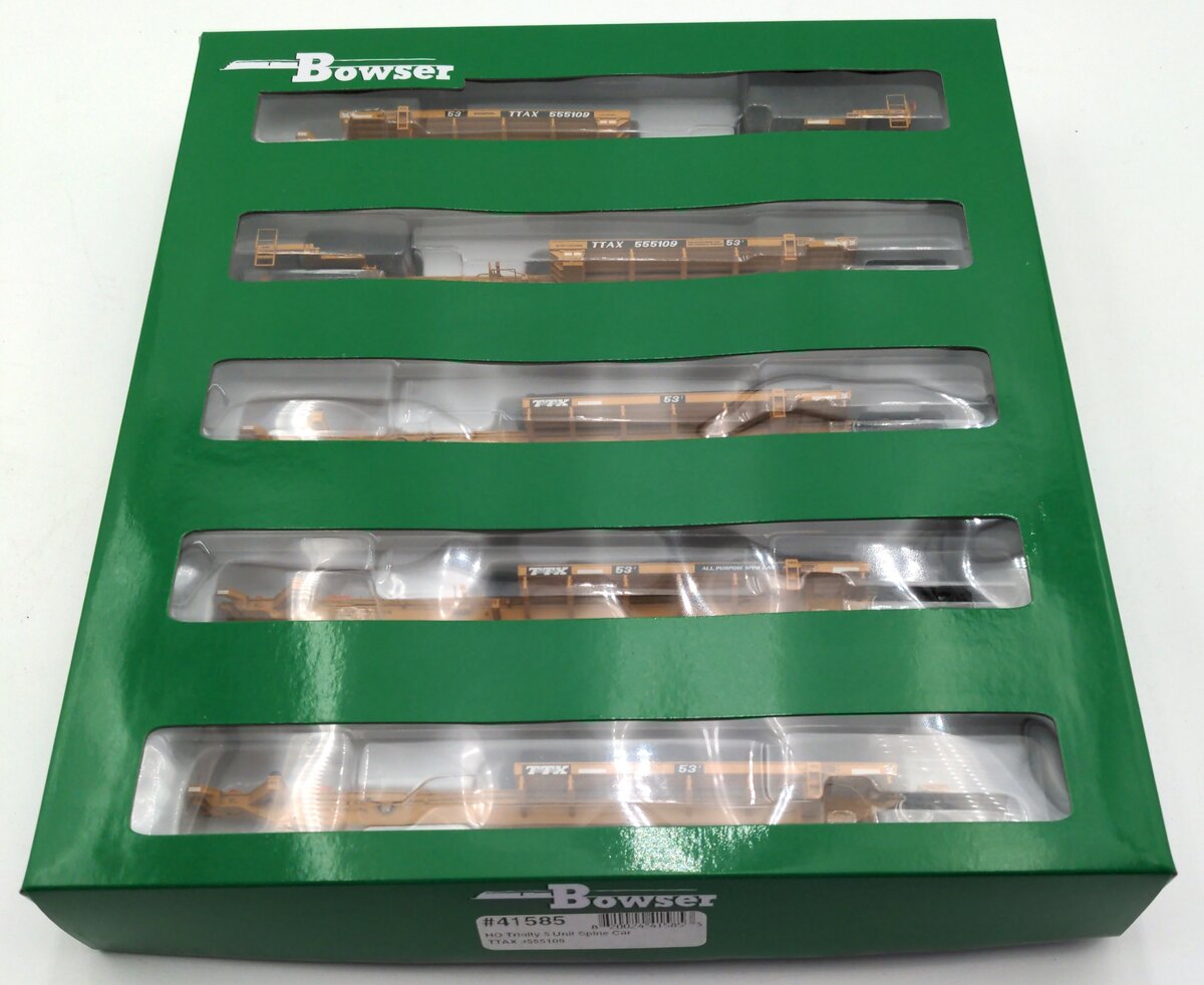 Bowser 41585 HO Scale TTAX Spine Cars #555109 (Set of 5)