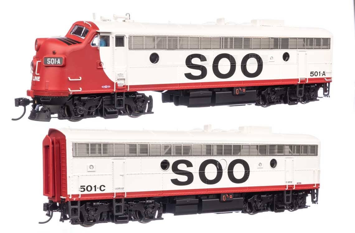 Walthers 920-49554 HO Soo Line EMD FP7 & F7B Diesel Locomotive #501A & #501C