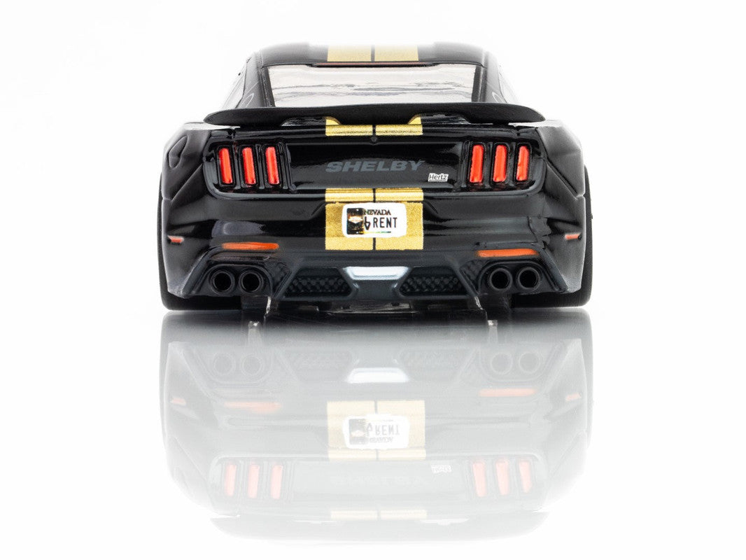 AFX 22082 HO Mega G + Black/Gold 2022 Shelby Mustang GT500H Slot Car