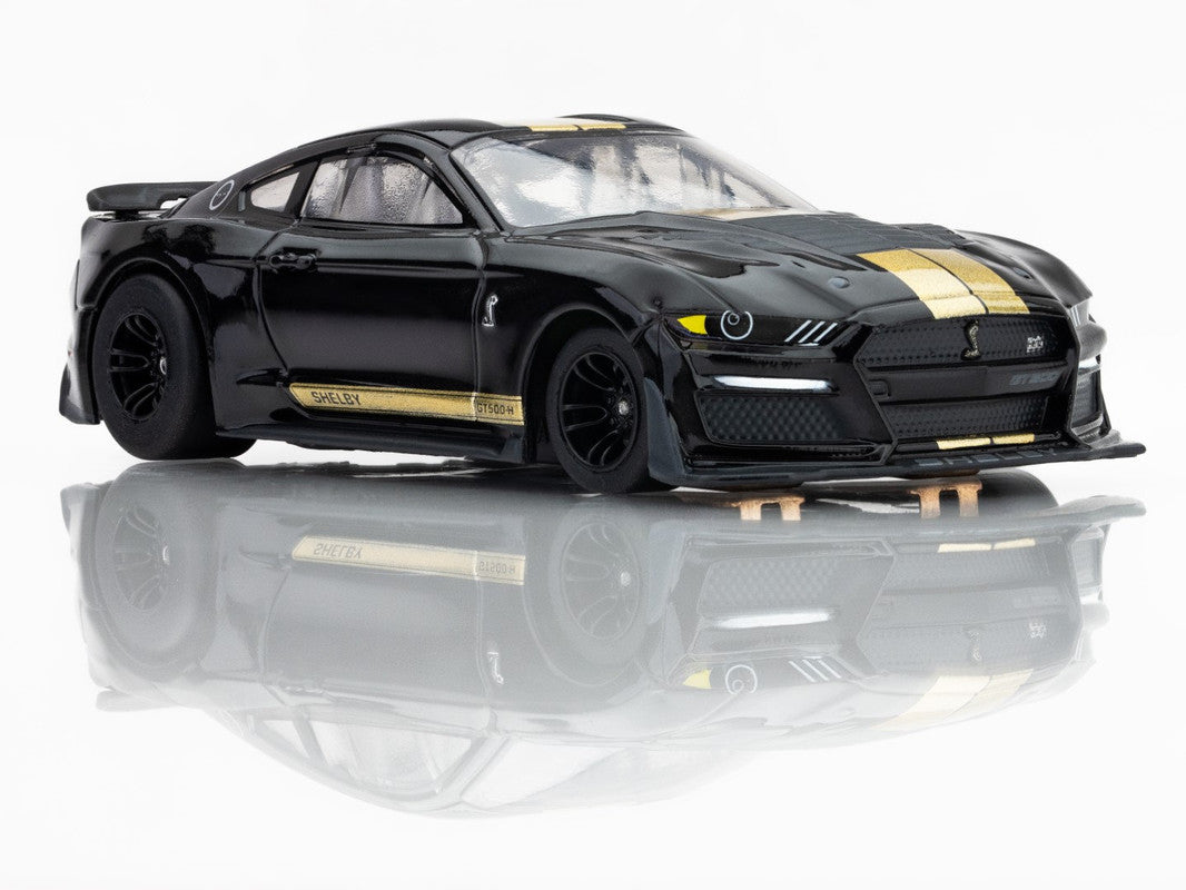 AFX 22082 HO Mega G + Black/Gold 2022 Shelby Mustang GT500H Slot Car