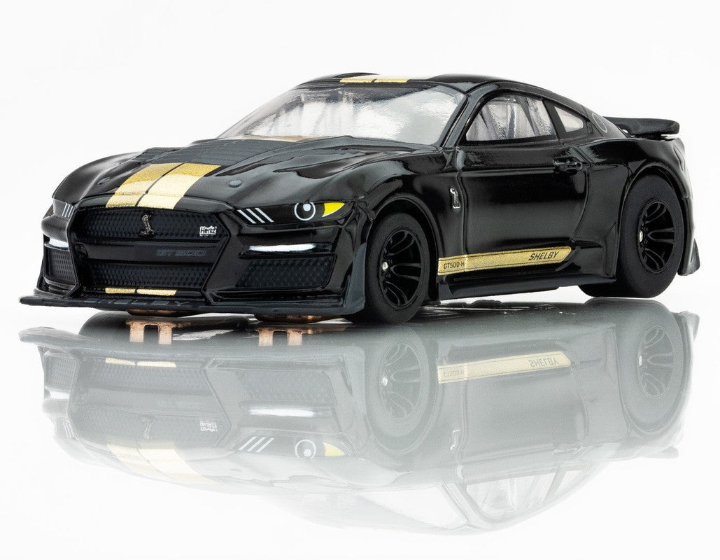 AFX 22082 HO Mega G + Black/Gold 2022 Shelby Mustang GT500H Slot Car