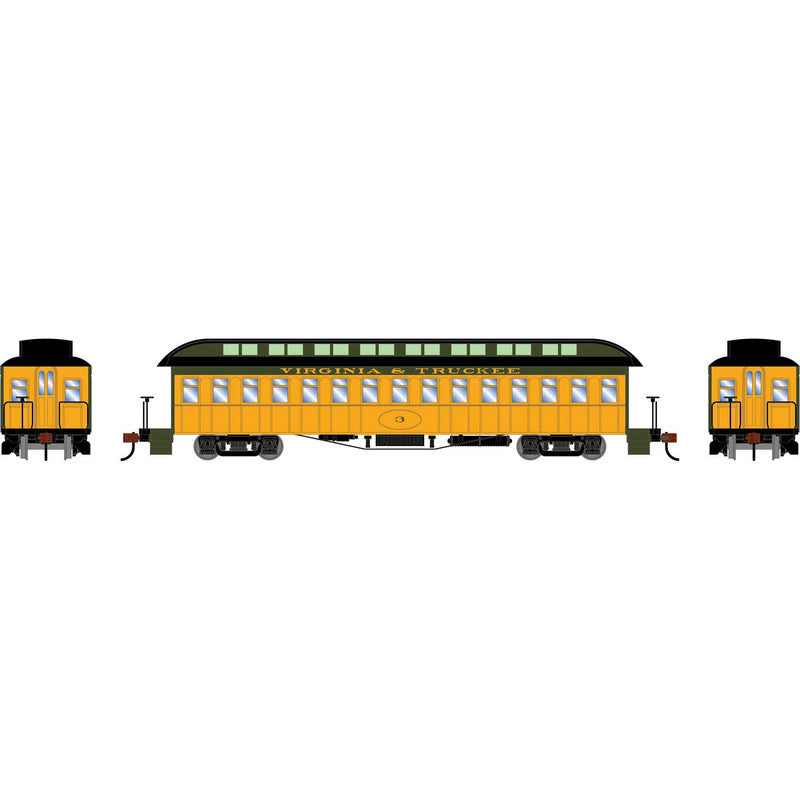Athearn 84864 HO Virginia & Truckee 50' Old Time Overland Coach #3