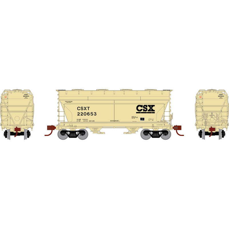 Athearn GN24681 N CSXT ACF 2970 Covered Hopper #220653