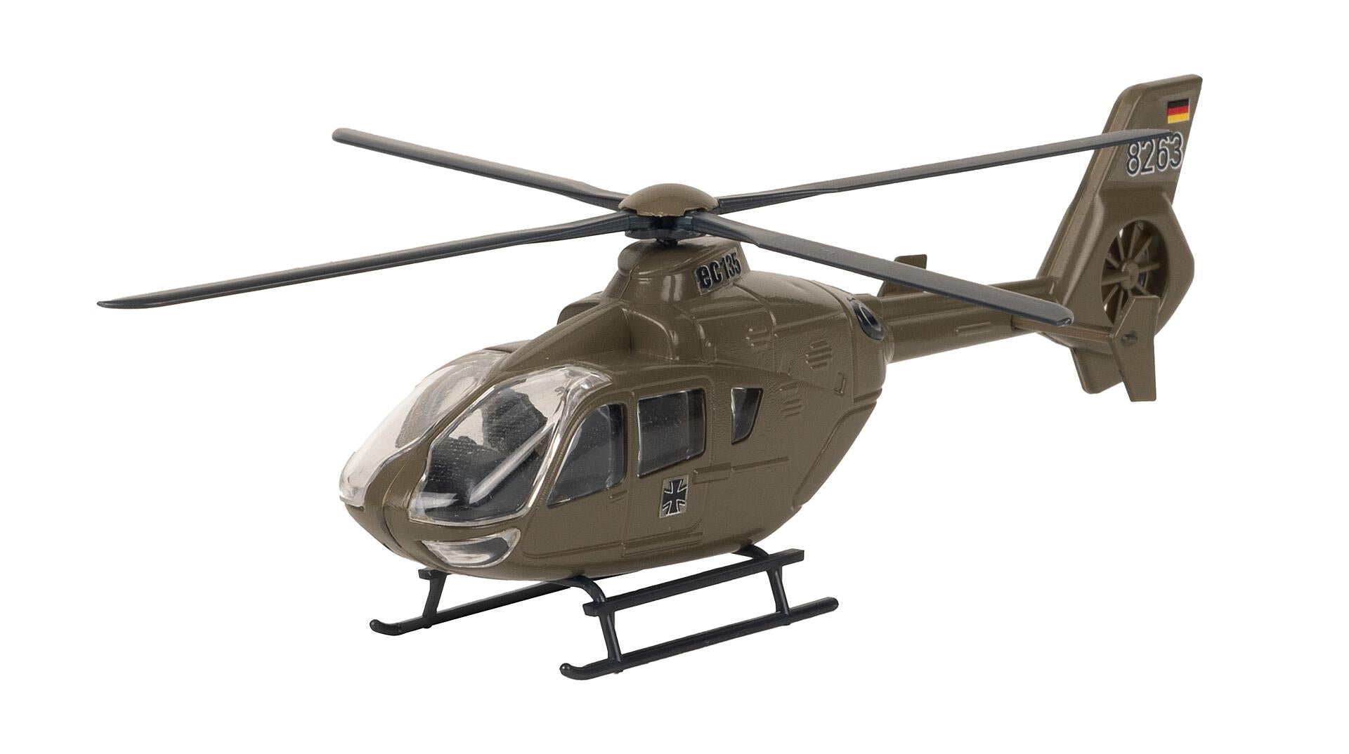 Faller 131022 HO German Army Airbus EC135 Military Helicopter Kit