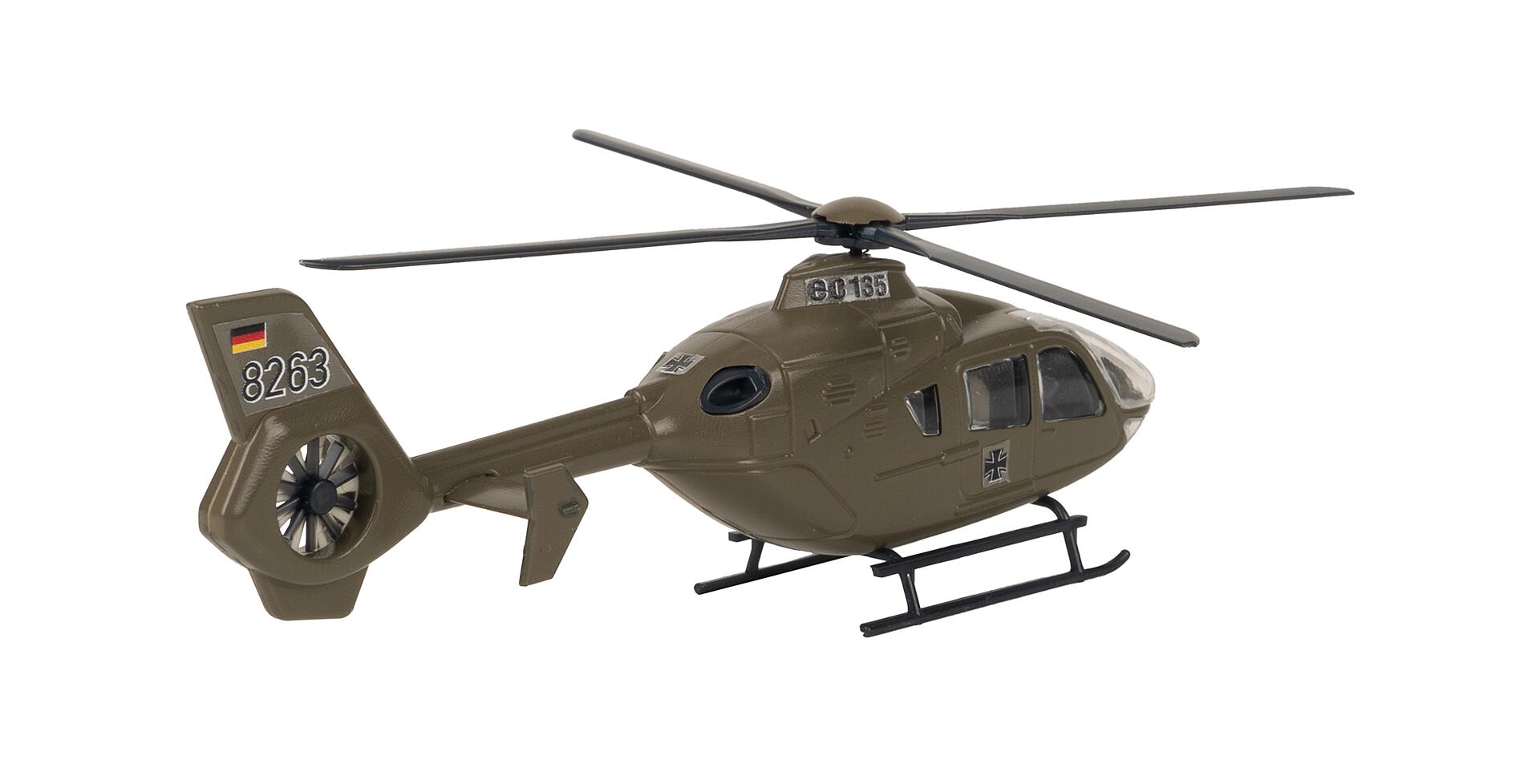 Faller 131022 HO German Army Airbus EC135 Military Helicopter Kit