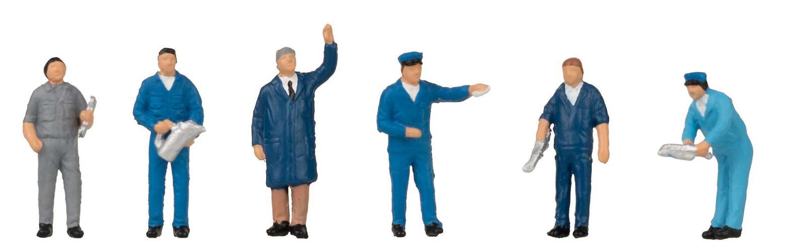 Faller 151691 HO Filling Station Personnel Figures (Set of 6)