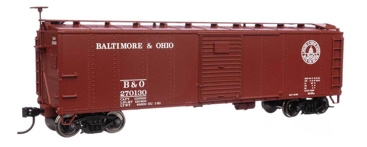 Walthers 910-40954 HO Baltimore & Ohio 40' Early X29 Ready to Run Boxcar #270130
