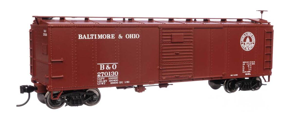Walthers 910-40954 HO Baltimore & Ohio 40' Early X29 Ready to Run Boxcar #270130