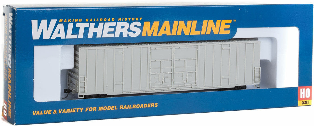 Walthers 910-2900 HO Undecorated 60' High Cube Plate F Ready to Run Boxcar