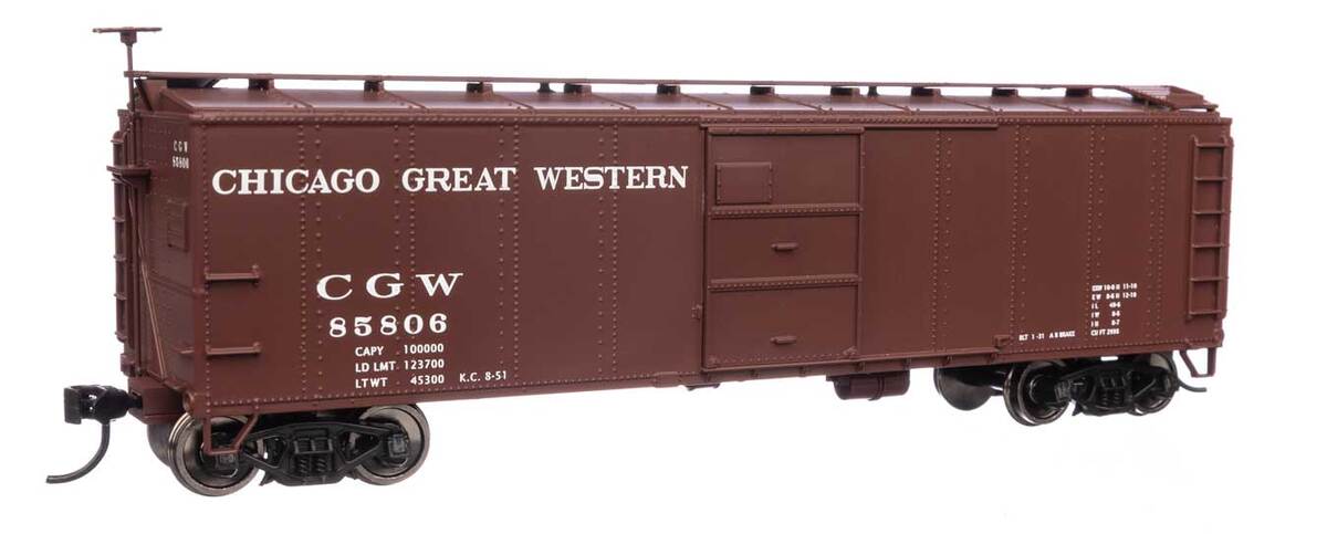 Walthers 910-40959 HO Chicago Great Western 40' Early X29 RTR Boxcar #85806