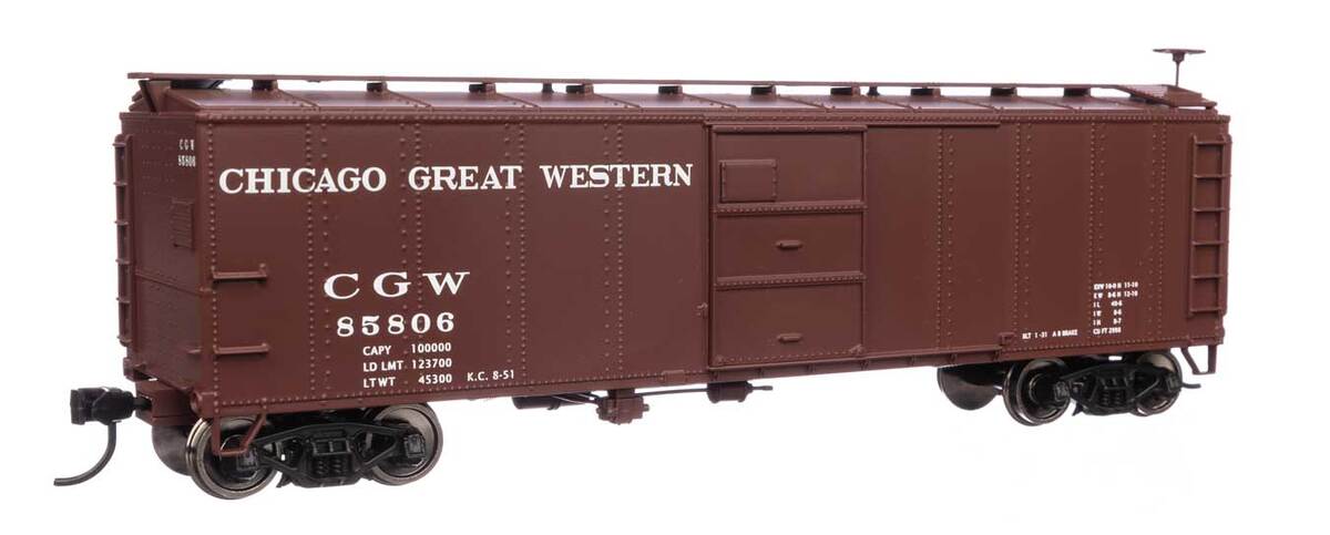Walthers 910-40959 HO Chicago Great Western 40' Early X29 RTR Boxcar #85806