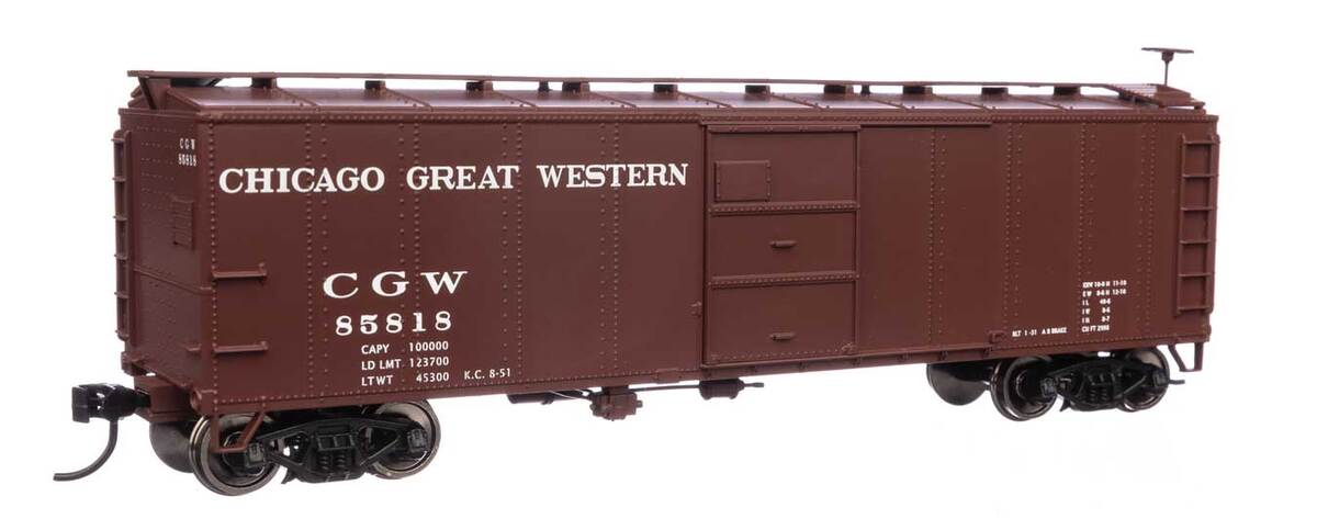 Walthers 910-40960 HO Chicago Great Western 40' Early X29 RTR Boxcar #85818