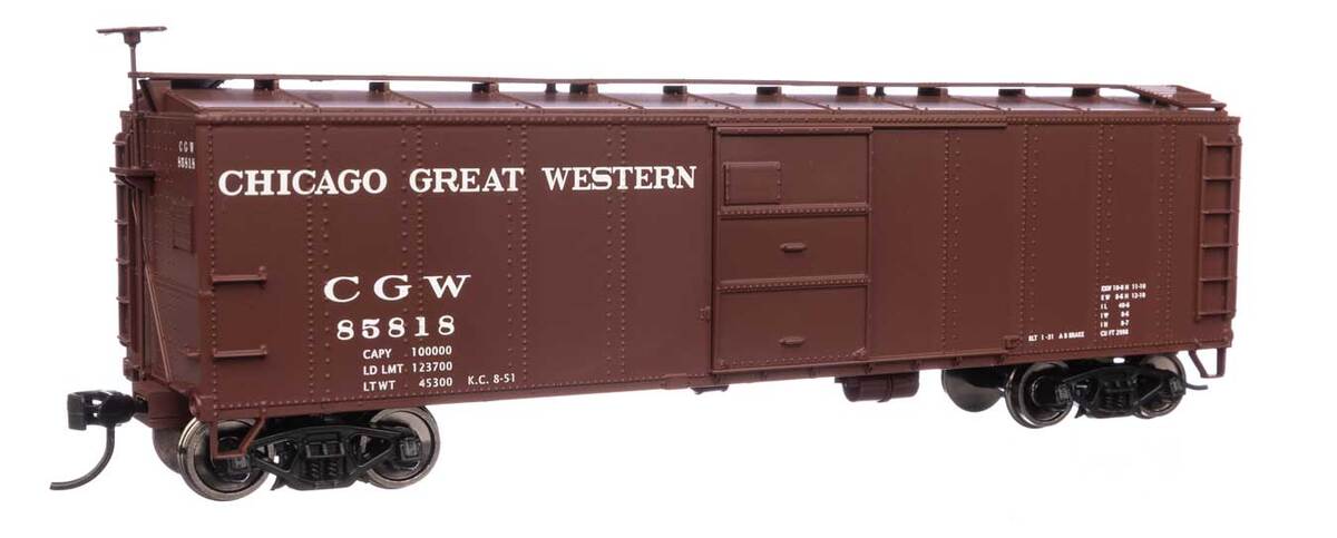 Walthers 910-40960 HO Chicago Great Western 40' Early X29 RTR Boxcar #85818