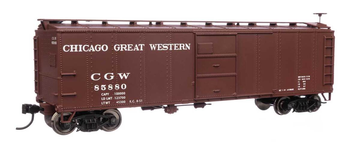 Walthers 910-40962 HO Chicago Great Western 40' Early X29 RTR Boxcar #85880
