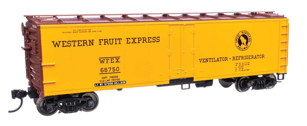 Walthers 910-41424 HO WFE 40' Steel RTR Reefer with Dreadnaught Ends #66750 LN/Box