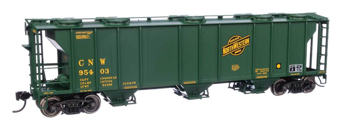 Walthers 910-7046 HO C&NW 50' PS-2 2893 3-Bay Covered Hopper #95403