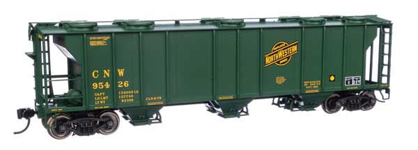 Walthers 910-7048 HO C&NW 50' PS-2 2893 3-Bay Covered Hopper #95426