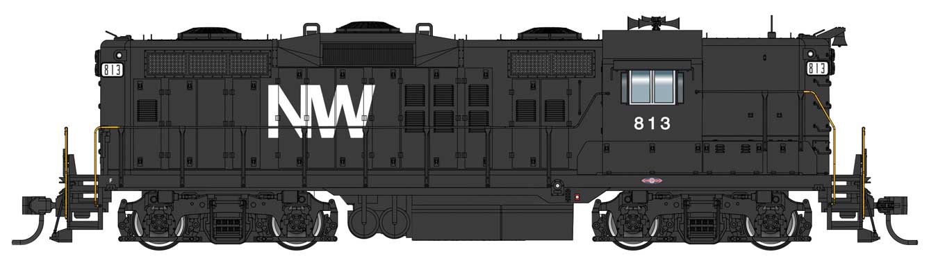 Walthers 920-42809 HO N&W EMD GP9 Diesel Locomotive w/Sound & DCC #813