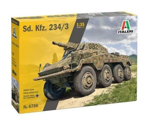 Italeri 6756 1:35 Sd. Kfz. 234/3 Armoured Car Plastic Model Kit