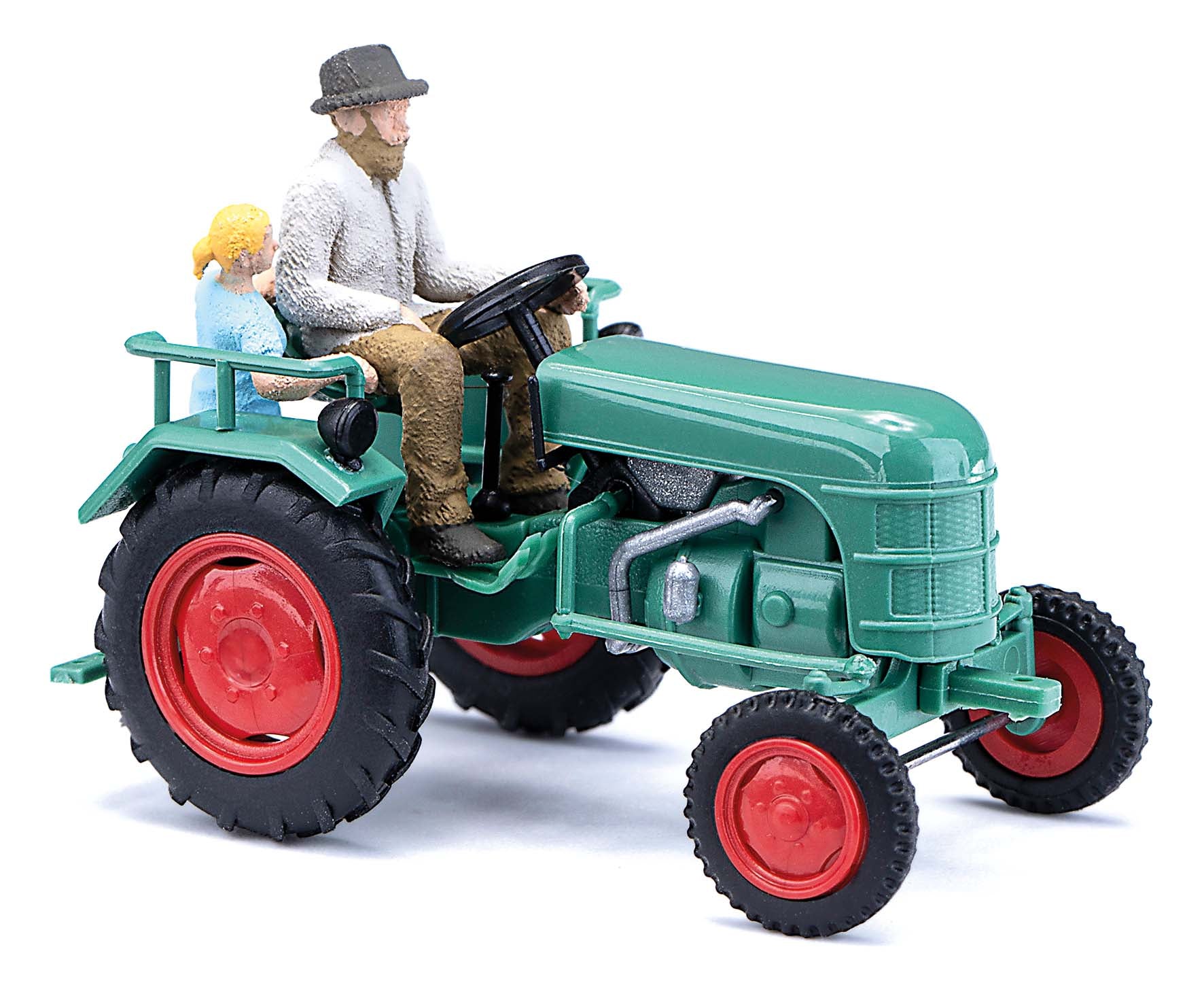 Busch 40072 HO Assembled Kramer KL 11 Tractor with Farmer and Child Figures