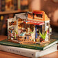 Robotime DG164 Rolife Corner Bookstore DIY Miniature House Kit