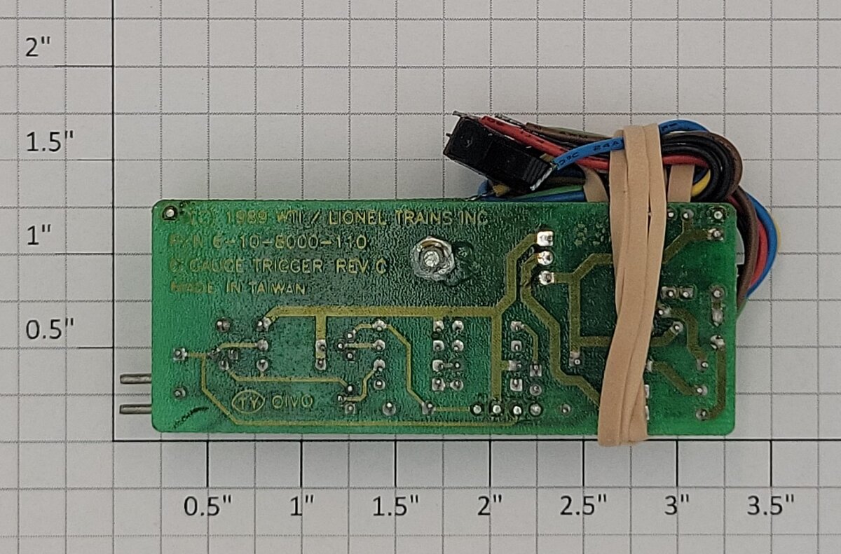 Lionel 18000-110 O Gauge Trigger PCB Circuit Board Rev. C