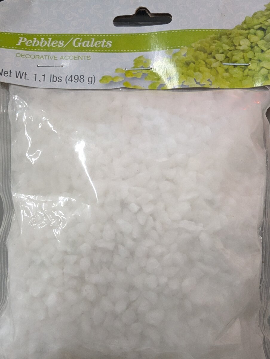 Greenbrier International 206746 Decorative Accents White Pebbles 1.1 lbs Bag