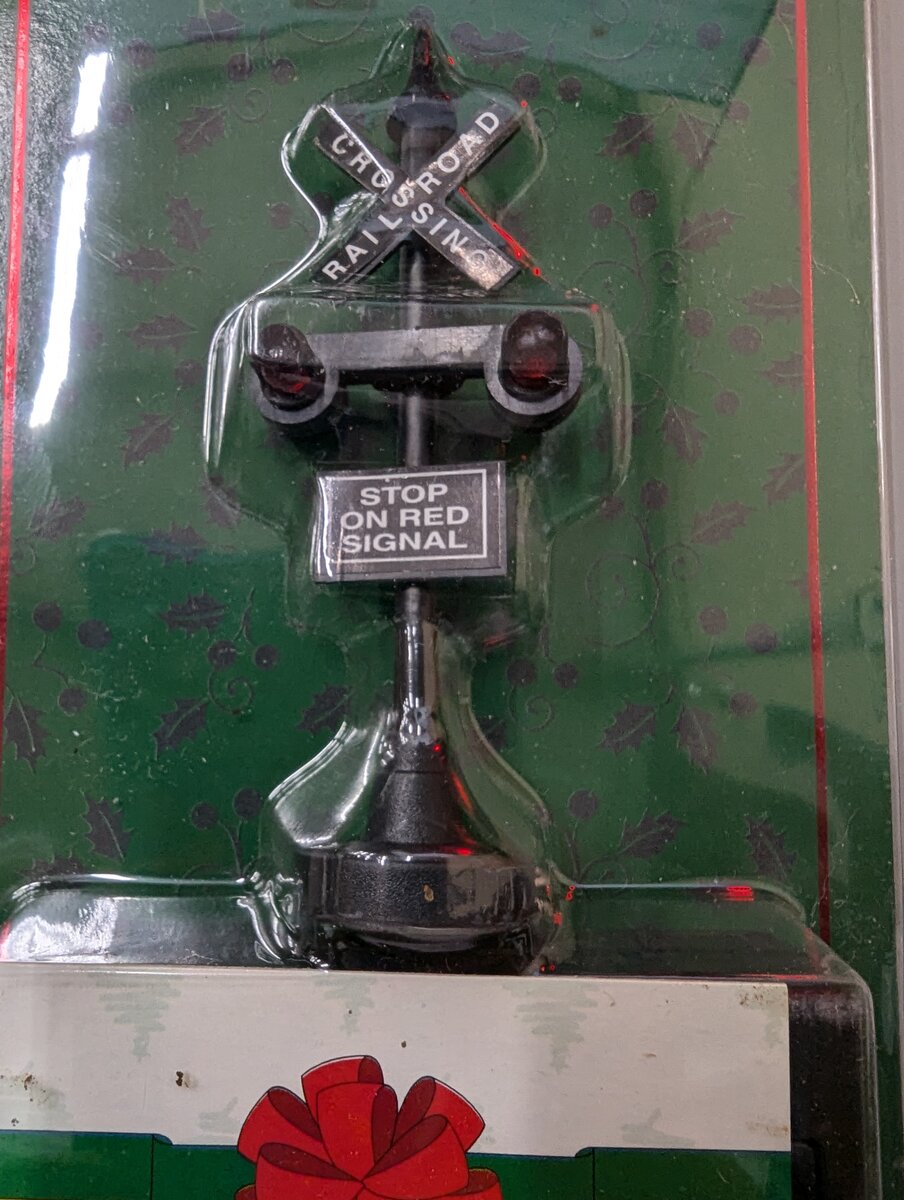 Acme 980417 Christmas House Village Battery Operated Railroad Crossing Signal