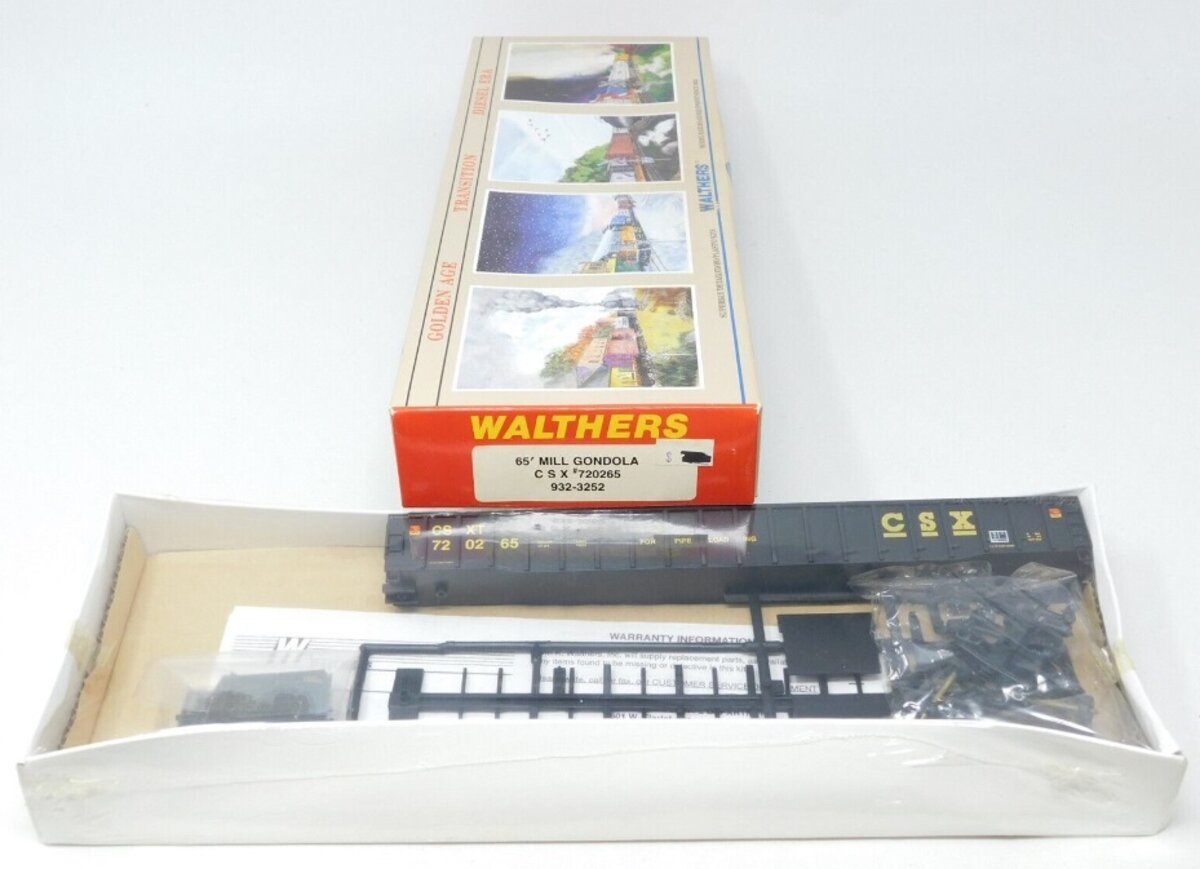 Walthers 9323252 HO CSX 65'' Mill Gondola 720265 Kit Trainz