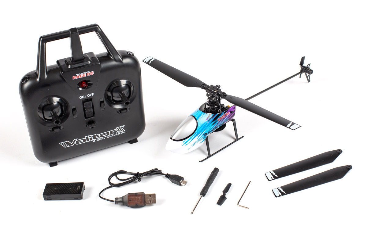 Rage R/C 6002 Volitar X RTF Micro Heli with Blue