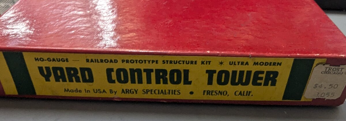 Argy Specialties 1055 HO Gauge Ultra Modern Yard Control Tower Building Kit