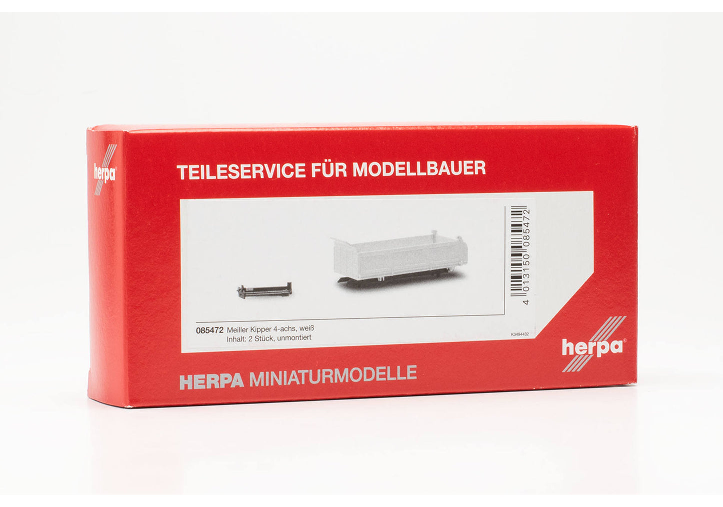 Herpa 085472 1:87 Meiller 4 Axles Dumper (Set of 2)