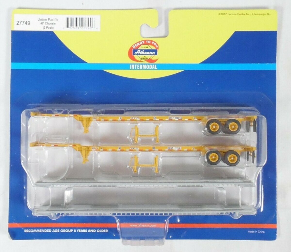 Athearn 27749 Union Pacific Intermodal 48'' Chassis (Pack of 2)