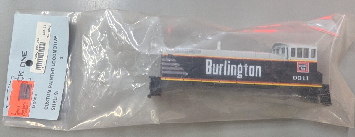 Acme 13017 HO Track One CB & O SW-1000 Customer Painted Locomotive Shell