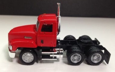 Promotex 15264 HO Herpa Red Mack CH 603 Conventional W/Short Chassis Rear Axle
