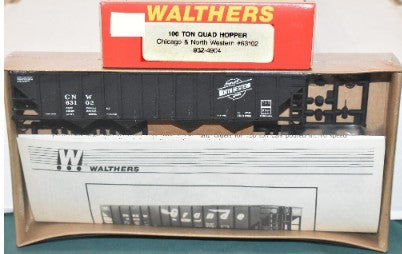 Walthers 932-4904 HO Scale Chicago & North Western Hopper Car Kit #63102