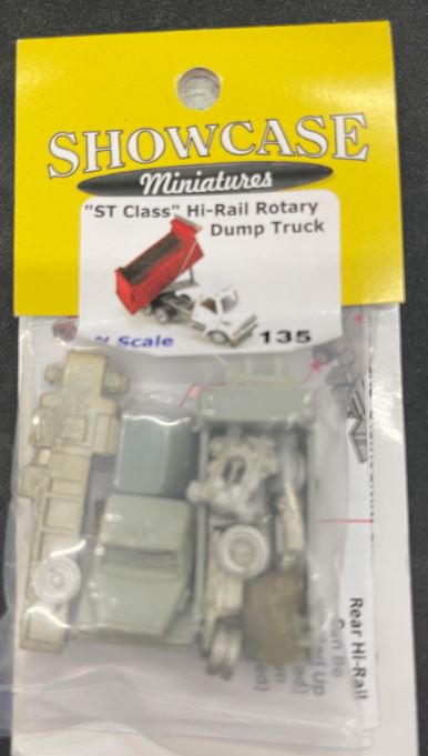 Showcase Miniatures 135 N ST Class Hi-Rail Rotary Dump Truck Diecast Kit