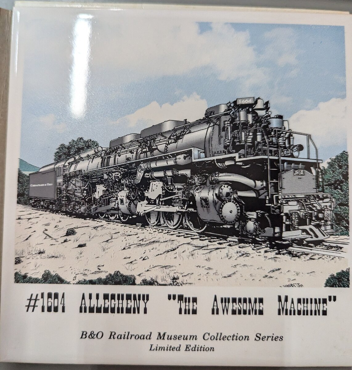 Acme 1213 B&O Railroad Museum Collection Allegheny "The Awesome Machine" Trivet